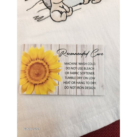 Embroidered Snowman Flour Sack Towel, Polar Bear Tea Towel, Winter Kitchen Decor - Picture 3 of 7